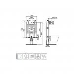 Ideal Standard prosys wc stelaż lekki 80m R014667