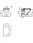 Ideal Standard esedra miska wisząca aqbl T386001