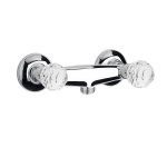 Giulini Giovanni Odessa bateria natryskowa bronzo - uchwyty przezroczyste Swarovski 3907/BR