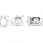 Ideal Standard Connect miska WC wisząca biała E803501