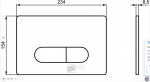 Ideal Standard ProSys Oleas Przycisk WC chrom mat R0116JG