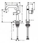 Hansgrohe Tecturis S Jednouchwytowe baterie umywalkowe Fine z CoolStart Biały Matowy 73341700
