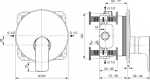 Ideal Standard Connect Air Bateria prysznicowa podtynkowa szary magnetyczny połysk A7034A5