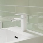 KFA Armatura Dust Bateria bidetowa biała 13.8 cm z korkiem 93832497
