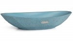 S.V.I.S. Design UMYWALKA 60 CM DIAMOND SANDBLASTED - ŚREDNI KOBALTOWY, BEZ DEKORU, BEZ LAKIERU