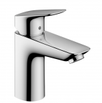 Hansgrohe Logis Jednouchwytowa bateria umywalkowa 100 bez kompletu odpływowego czarny mat 71101000