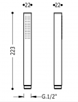 Tres Słuchawka prysznicowa 00663901NM