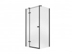 Besco Pixa Black New kabina kwadratowa 90x90 profil czarny mat lewa PKL90195B