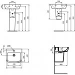 Ideal Standard Tempo półpostument biały T423001