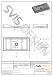 S.V.I.S. Design UMYWALKA 60 CM SIRIUS BASIC - FINGER PAINTING, NIEBIESKO-SZARY, LAKIER MATOWY