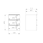 Elita KOMODA LOFTY 50 3S BLACK MATT PDW 168306