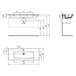 Ideal Standard Ideal Standard i.life A is i.life a umywalka 124 white bxd T462201 