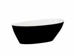 Besco Goya B&W wanna wolnostojąca czarno/biała 170 klik-klak chrom WMD170GBW
