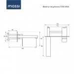 Massi Toscana bateria umywalkowa podtynkowa  chrom MSBWN-T006T MAGAZYN WYPRZEDAŻ