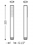 Tres Słuchawka prysznicowa 00663901BM