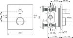 Ideal Standard Ceratherm T100 MATT BLACK Termostatyczna bateria prysznicowa A7522XG 