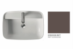 KERASAN TRIBECA UMYWALKA STAWIANA NA BLAT 60X43 CM BORGOGNA BURGUND MATOWY 514075