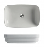 KERASAN TRIBECA UMYWALKA NABLATOWA/ WPUSZCZANA W BLAT 60x38 BIANCO 514301