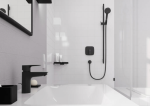 Hansgrohe Logis Jednouchwytowa bateria prysznicowa, podtynkowa do iBox universal czarny mat 71605670
