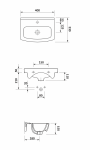 Umywalka meblowa CERSANIA NEW 40 Cersania Cersanit (K11-0050)