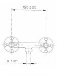 Reitano Atea Bateria natryskowa - solo chrom R386