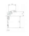  Reitano Atea Bateria bidetowa z korkiem automatycznym bronzo R318/BR