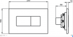 Ideal Standard ProSys Solea Przycisk WC chrom mat R0110JG