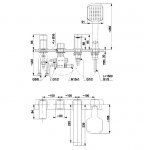 KFA Armatura Dust bateria wannowa złota połysk 4-otworowa 93836260