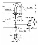 Grohe Essence Bateria umywalkowa z korkiem cool sunrise 24173GL1