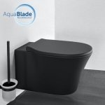 Ideal Standard Connect Air wisząca toaleta lejowa, AquaBlade czarny mat E0054V3