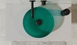 Besco Enya Blue Wave umywalka nablatowa + syfon chrom UME36BWC