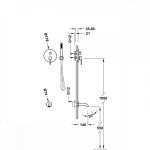 Tres  Study Exclusive Zestaw natryskowy z baterią podtynkową Rapid-Box 26228006OR