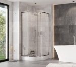 Besco Zarya Chrom kabina półokrągła 80cm ZP80190C