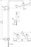 Ideal Standard Ceratherm T25 System Natryskowy Z Baterią Ścienną BC748XG