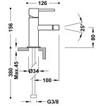 Tres Study bateria bidetowa czarny brąz 06212001KMB