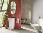 Catalano GREEN LUX 55 umywalka wolnostojąca odpływ podłogowy czarny mat 1FRGRLXNS/0428550022