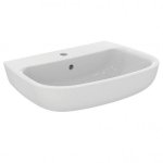 Ideal Standard Esedra Umywalka wisząca 65x46,5 cm z otworem na baterię, z przelewem, biała T279701