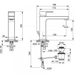Ideal Standard Edge Grande Jednouchwytowa bateria umywalkowa z korkiem chrom A7106AA