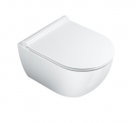Catalano SFERA Zestaw SilentFlush® 50 cm Miska WC z deską i mocowaniem 1VSS50R00 + 5SCSTP00/0551200001 + 5KFST000/9056060000 biały połysk 24H