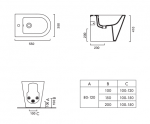 Catalano ZERO 55 bidet stojący biały mat 0119551021