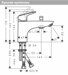 Hansgrohe Logis Jednouchwytowa bateria wannowa Monotrou z 2 zakresami przepływu i przełącznikiem ciśnieniowym czarny mat 71315670