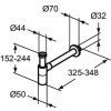 Ideal Standard — syfon, jedwabiście czarny T4441XG