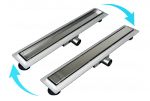 Balneo Duplex STANDARD 2w1 odpływ liniowy dwustronny do wklejenia płytki 100cm chrom szczotkowany DUPLEX100 WYSYŁKA