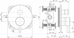 Ideal Standard Ceraline Bateria wannowo natryskowa Czarny mat A7389XG