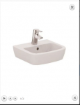 Ideal Standard Tempo Umywalka wisząca 60x49,5x18,5 cm, 1-otworowa z przelewem, biała T056401