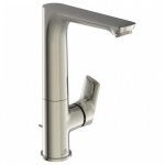 Ideal Standard Connect Air Bateria umywalkowa z korkiem srebro szczotkowane połysk A7020GN
