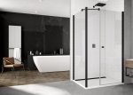 Sanswiss Solino Black Line ścianka boczna 80cm profil czarny SOLT308000607 Sprawdź atrakcyjne rabaty!