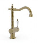 TRES CLASIC BATERIA UMYWALKOWA RETRO WYSOKA STARY MOSIĄDZ MATOWY 24210801LM
