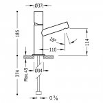 Tres Max bateria umywalkowa chrom 06110301