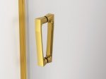 Sanswiss Cadura Gold Line Drzwi wahadłowe jednoczęściowe ze ścianką stałą w linii 120cm profil złoty CA31CG1201207 Sprawdź atrakcyjne rabaty!